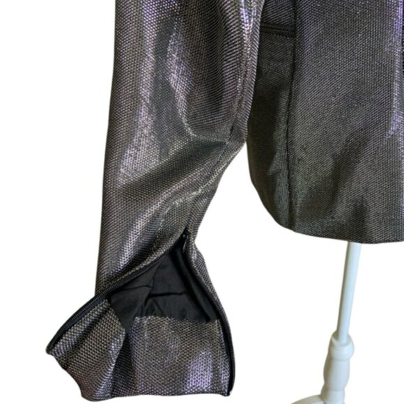 Metallic Structured Blazer - Medium - Picture 9 of 10